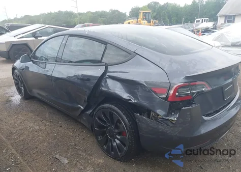 2023 Tesla Model 3 Performance Dual Motor All-Wheel Drive from USA, damaged, VIN 5YJ3E1EC0PF590736